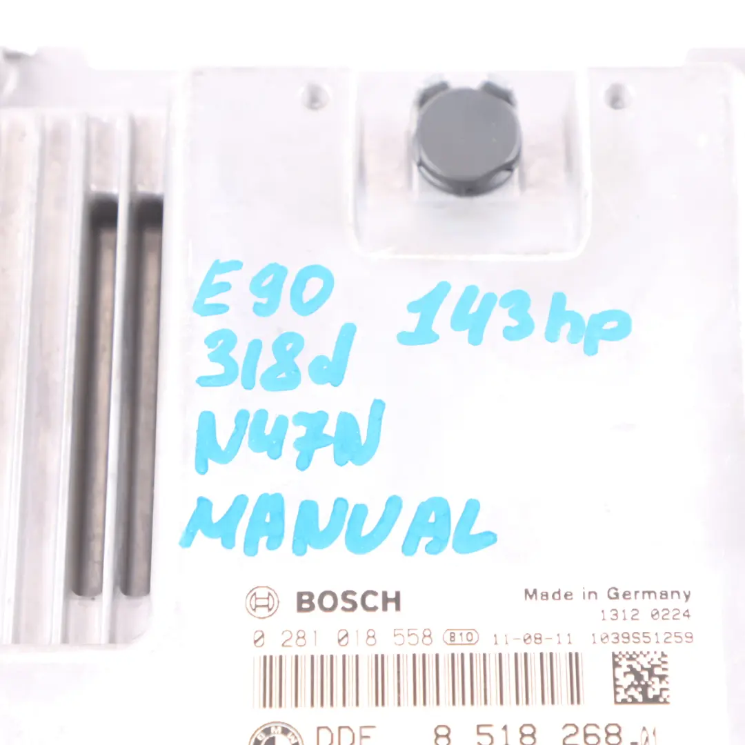 143HP N47N Kit ECU DDE CAS3 Chiave Manuale per BMW E90 E91 LCI 318d Diesel con numero di parte 8518268 BMW E90 E91 LCI 318d Diesel 143HP N47N Kit ECU DDE CAS3 Chiave Manuale - SKU 8518268-4 - Numero di parte 8518268