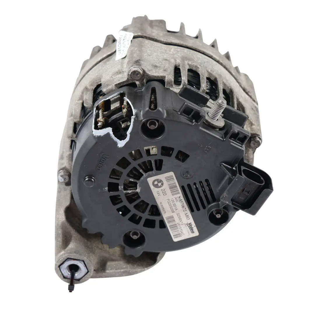 Alternator Generator BMW F07 F10 F11 FN57N N57Z Diesel Engine Valeo to with Part number 8570673 Alternator Generator BMW F07 F10 F11 FN57N N57Z Diesel Engine Valeo - SKU 8570673-2 - Part number 8570673