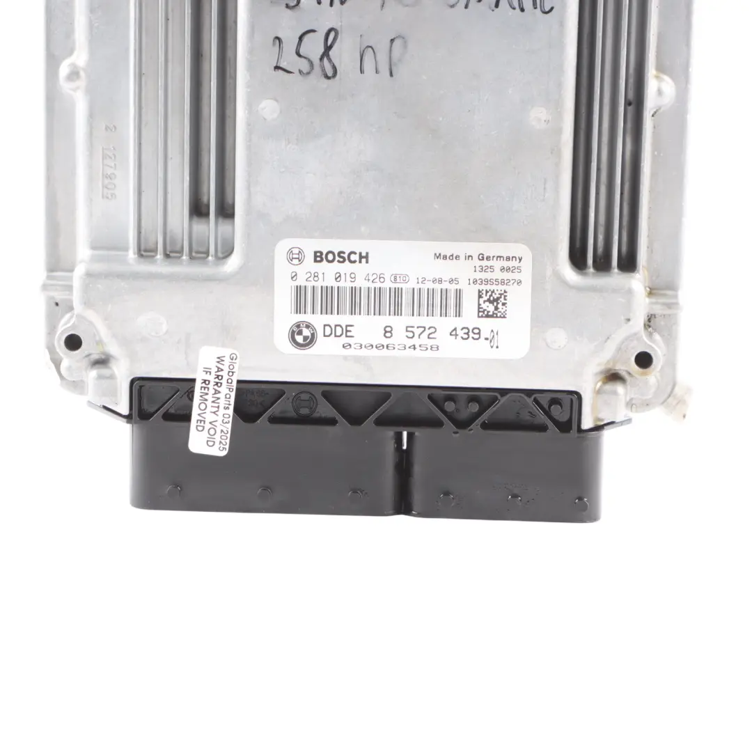  Unità Di Controllo Motore BMW F30 F31 N57N 330D 258HP ECU DDE - SKU 8572439-3 - Numero di parte 8572439