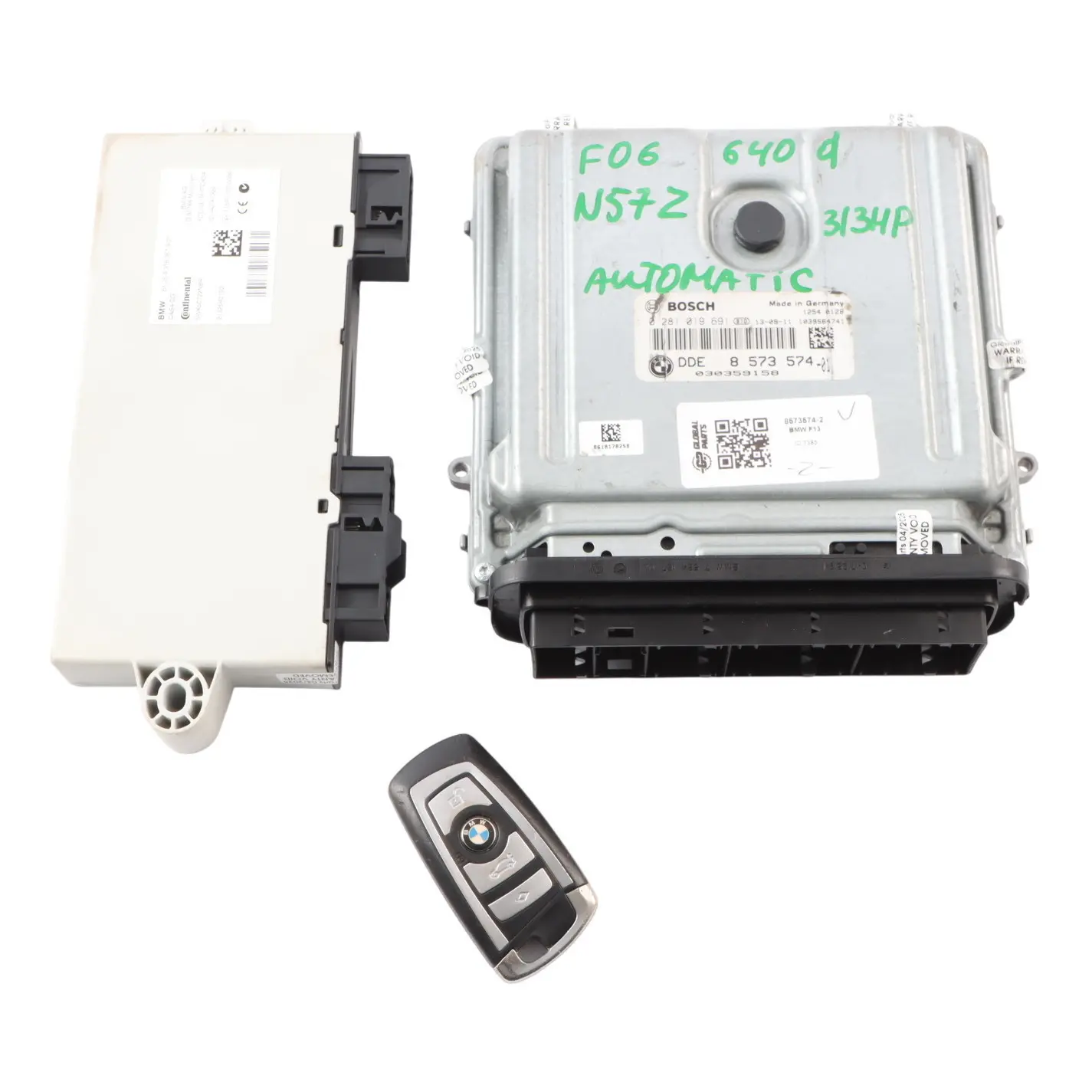BMW F06 F12 F13 640d N57Z 313HP Engine Module ECU DDE Kit 8573574 Automatic