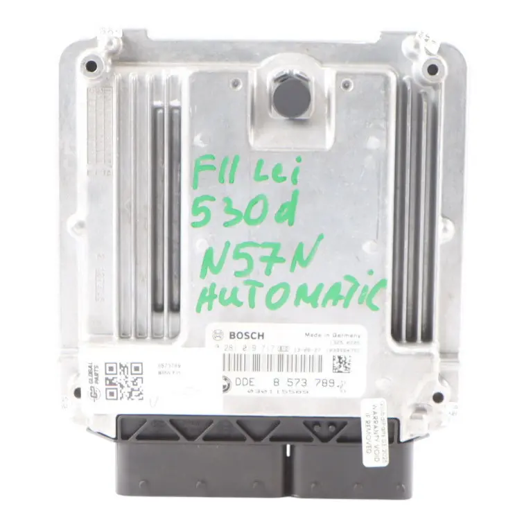 BMW F30 F31 330d F10 F11 LCI 530d N57N 258HP Engine Control ECU DDE - SKU 8573789 - Part number 8573789