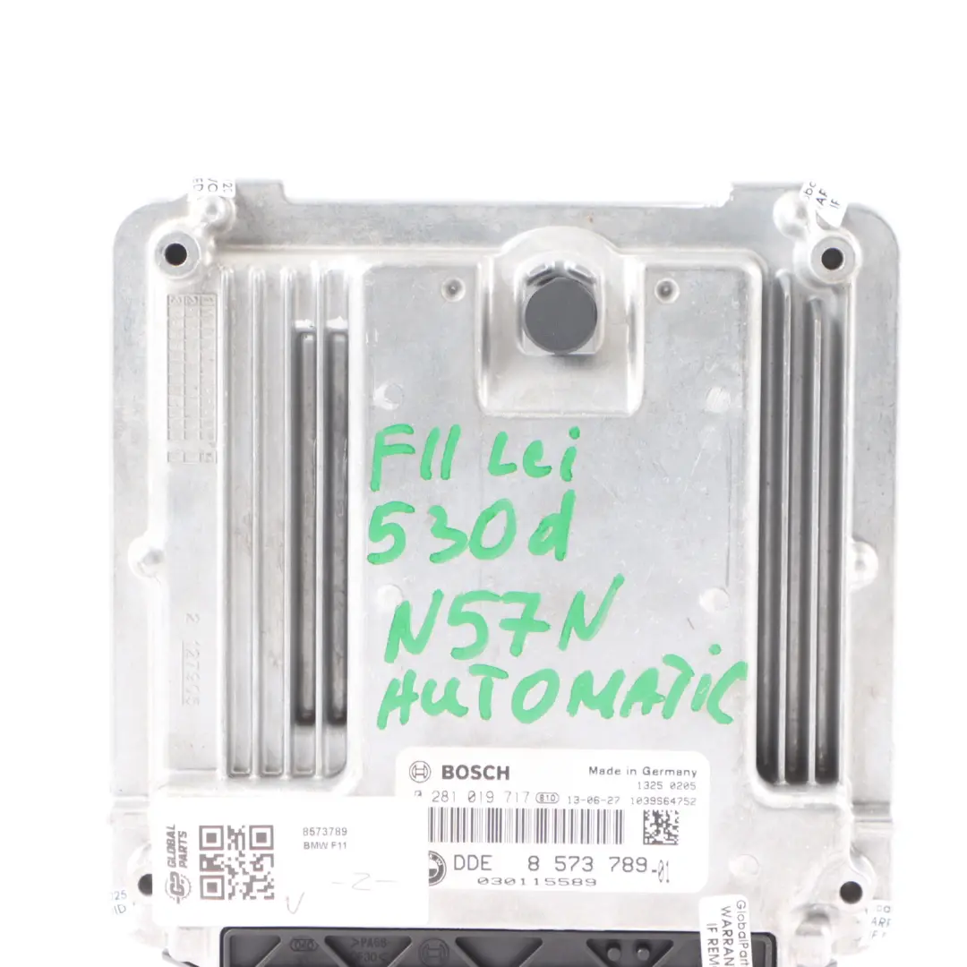BMW F30 F31 330d F10 F11 LCI 530d N57N 258HP Engine Control ECU DDE - SKU 8573789 - Part number 8573789