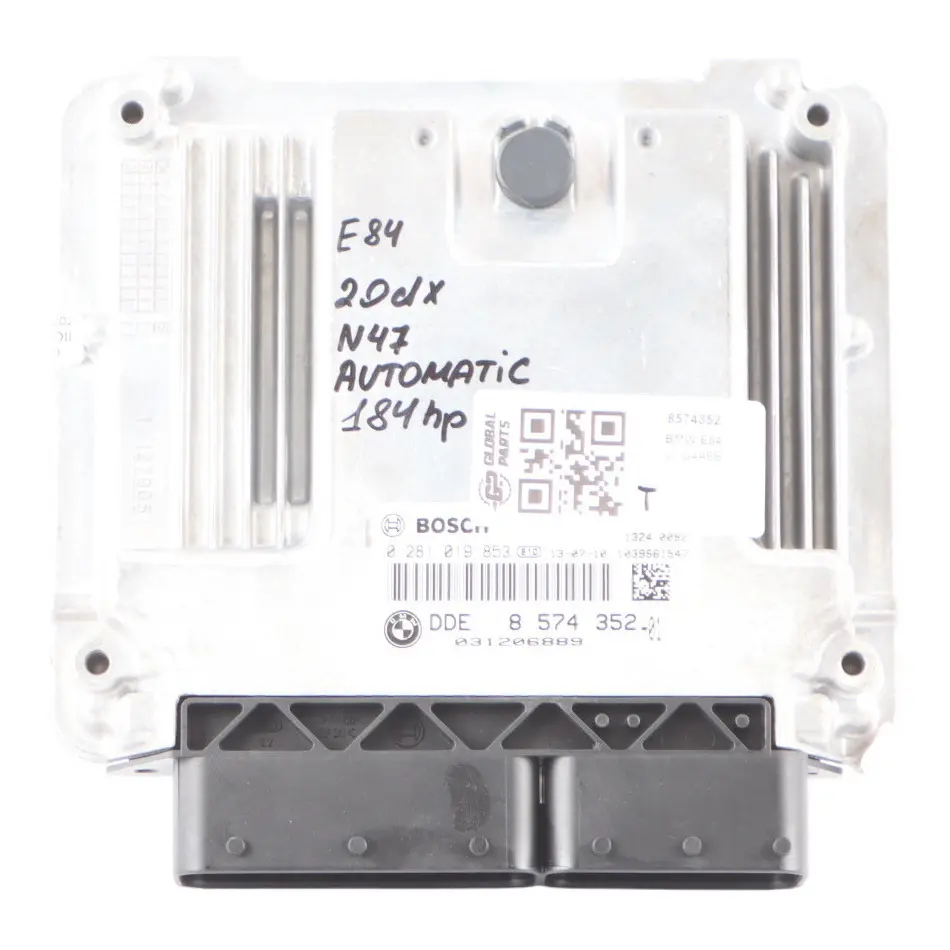20Dx 184HP N47N Calculateur Moteur ECU DDE Automatique pour BMW X1 E84 20D à propos du numéro de pièce 8574352 BMW X1 E84 20D 20Dx 184HP N47N Calculateur Moteur ECU DDE Automatique - SKU 8574352 - Numéro de pièce 8574352
