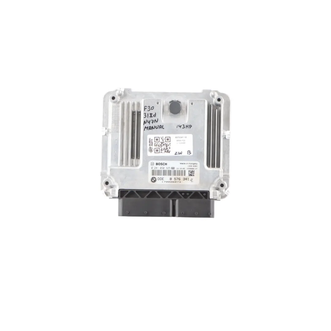 143HP N47N ECU Silnika DDE Manual do BMW F20 F21 F30 F31 118d 318d o numerze 8576341 BMW F20 F21 F30 F31 118d 318d 143HP N47N ECU Silnika DDE Manual - SKU 8576341-10 - Numer Części 8576341