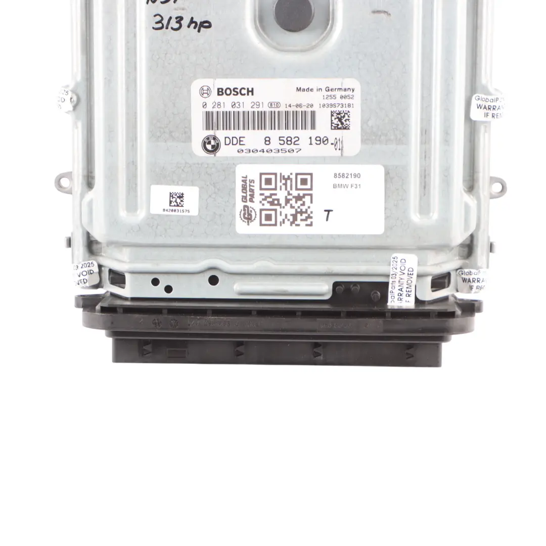 335dX 435dX N57 313HP Engine Module ECU DDE Automatic to BMW F30 F31 F32 with Part number 8585376 BMW F30 F31 F32 335dX 435dX N57 313HP Engine Module ECU DDE Automatic - SKU 8582190 - Part number 8585376