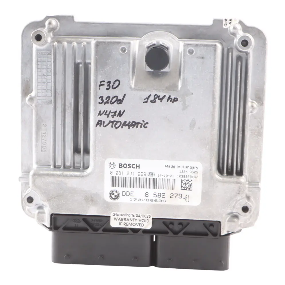 N47N 184HP Engine Module Unit ECU DDE 8582279 to BMW F30 F32 F34 GT 320d 420d with Part number 8576333 BMW F30 F32 F34 GT 320d 420d N47N 184HP Engine Module Unit ECU DDE 8582279 - SKU 8582279-8 - Part number 8576333