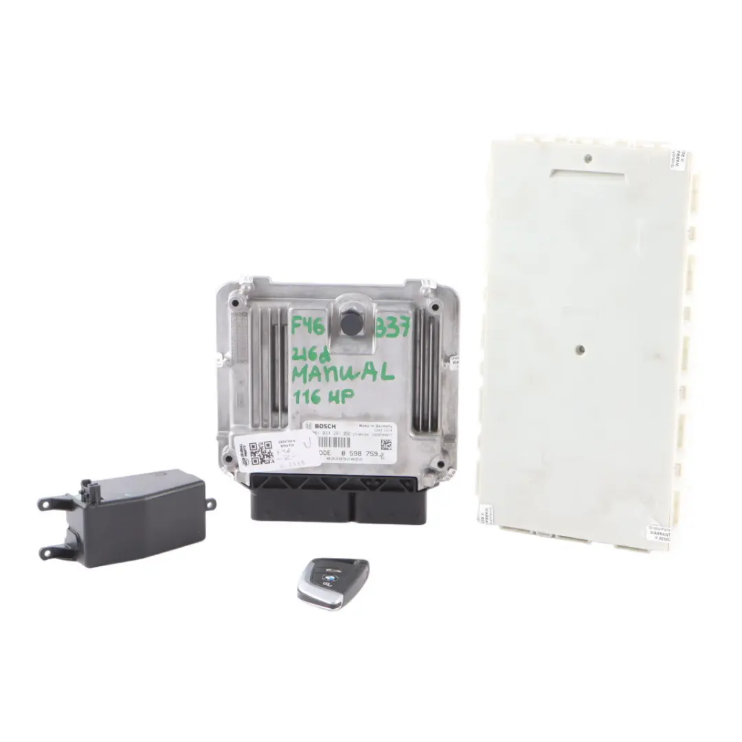 B37 Diesel 116HP ECU Engine Control DDE Kit to BMW F22 F30 F46 216d 316d with Part number 8598759 BMW F22 F30 F46 216d 316d B37 Diesel 116HP ECU Engine Control DDE Kit - SKU 8598759-6 - Part number 8598759