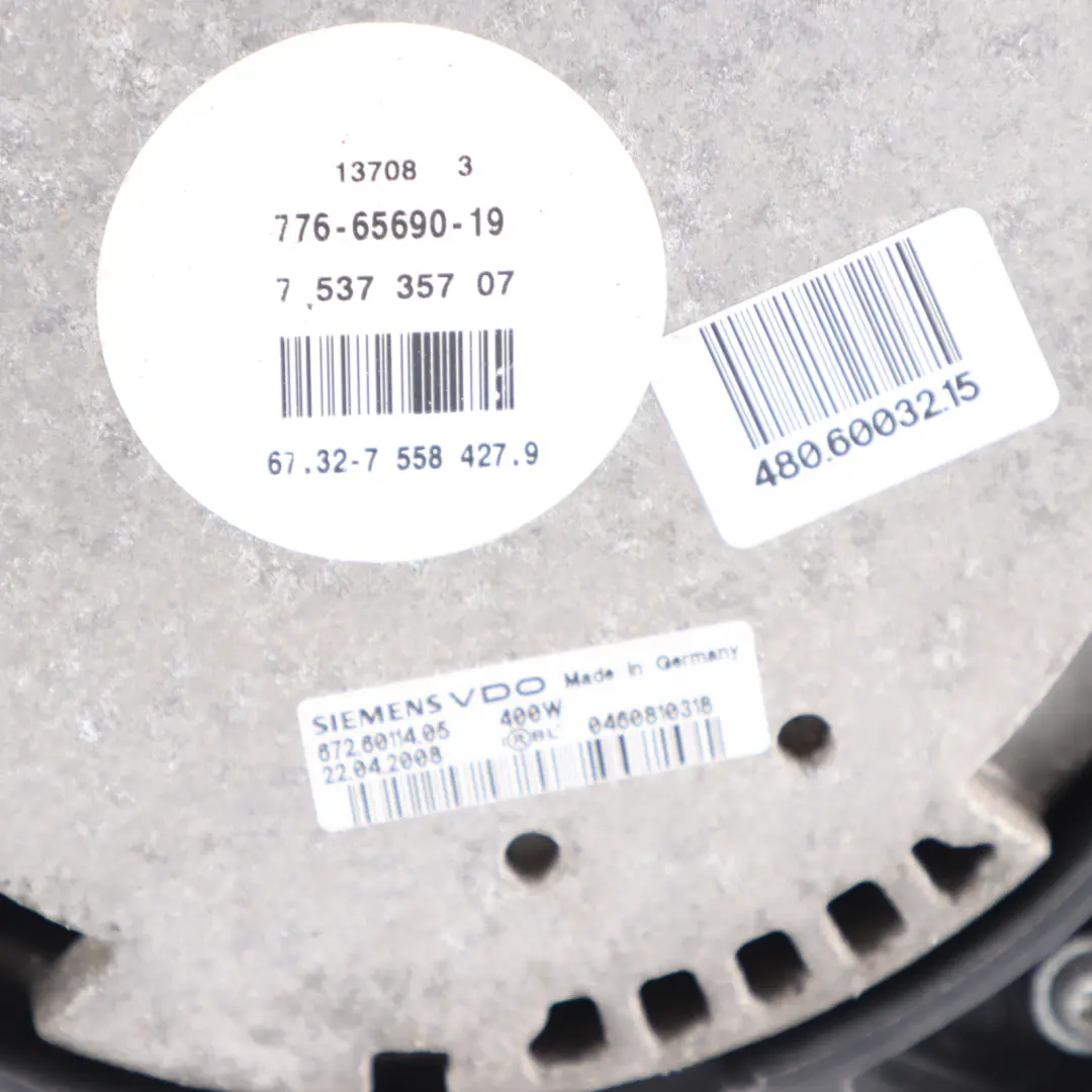 BMW X5 E70 3.0si 4.8i N52N N62N Engine Radiator Fan Cooling Unit Housing - SKU 8618238 - Part number 8618238