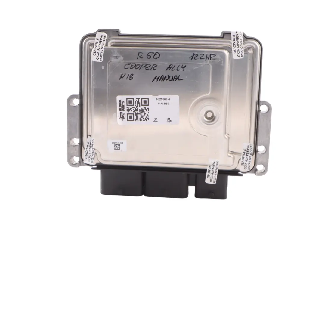 122HP ALL4 Engine Control Unit ECU DME Manual to Mini One R60 R61 N16 with Part number 8625068 Mini One R60 R61 N16 122HP ALL4 Engine Control Unit ECU DME Manual - SKU 8625068-6 - Part number 8625068