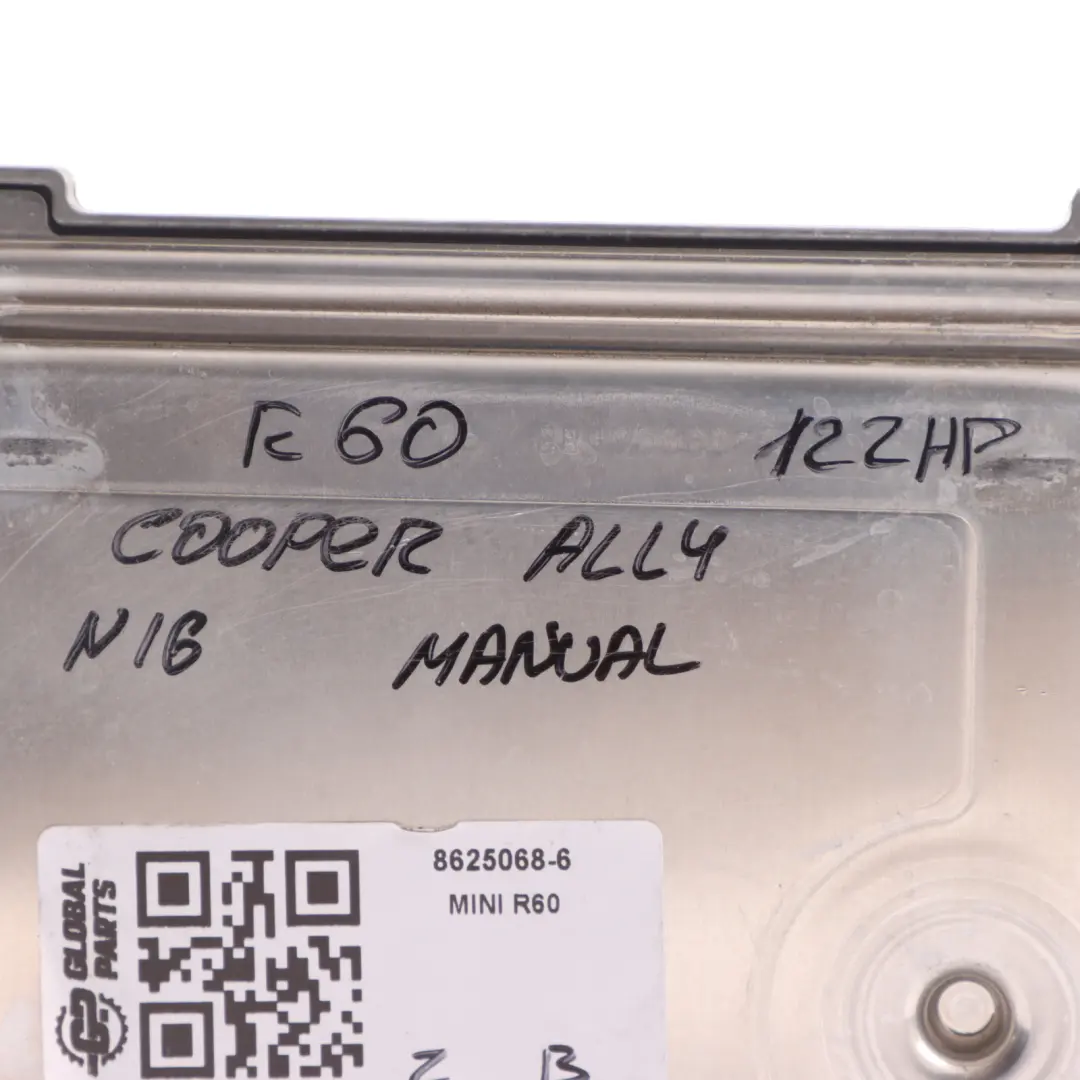 122HP ALL4 Engine Control Unit ECU DME Manual to Mini One R60 R61 N16 with Part number 8625068 Mini One R60 R61 N16 122HP ALL4 Engine Control Unit ECU DME Manual - SKU 8625068-6 - Part number 8625068