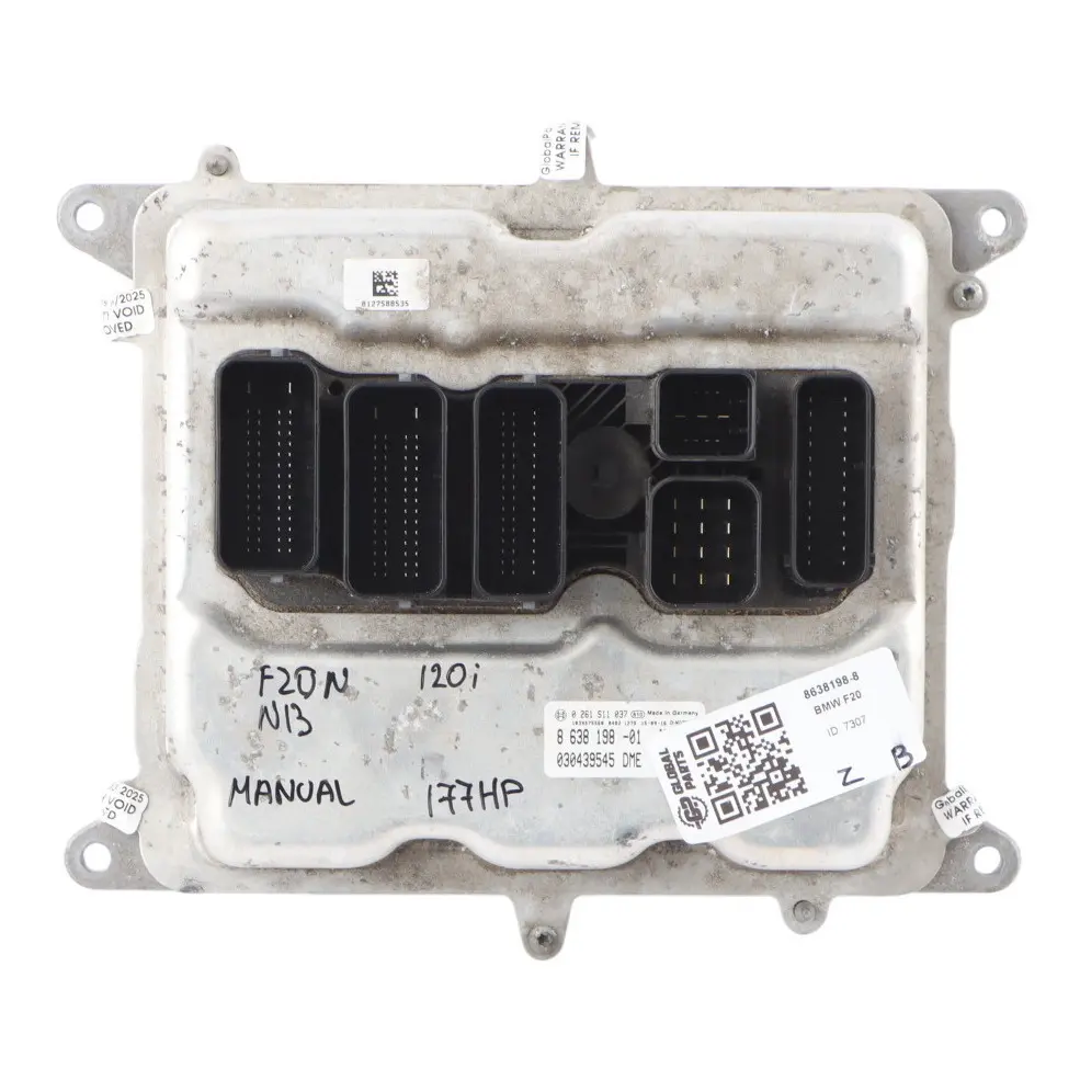 177HP N13 Engine Control Module ECU DME Manual to BMW F20 F21 LCI 120i with Part number 8638198 BMW F20 F21 LCI 120i 177HP N13 Engine Control Module ECU DME Manual - SKU 8638198-8 - Part number 8638198