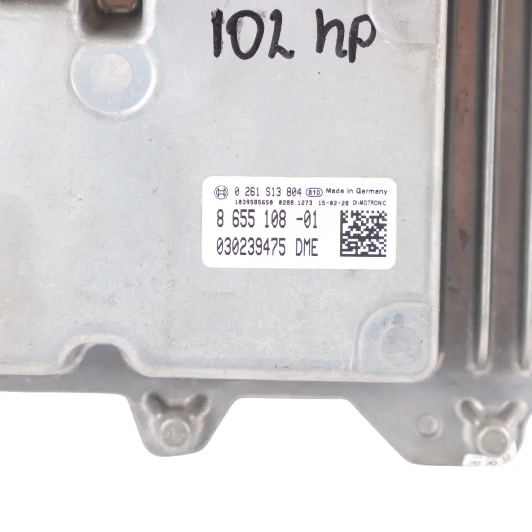 B38 1.2 102HP Petrol Engine ECU Kit DME BDC + Key to Mini One F54 F55 F56 with Part number 8655108 Mini One F54 F55 F56 B38 1.2 102HP Petrol Engine ECU Kit DME BDC + Key - SKU 8655108-2 - Part number 8655108