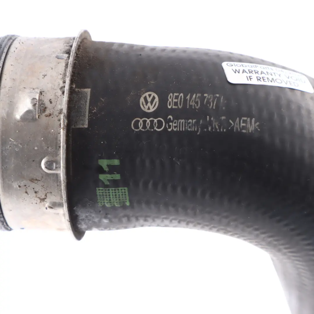 Audi A4 B6 B7 1.9 2.0 TDI Turbo Intercooler Air Intake Hose Pipe - SKU 8E0145737E - Part number 8E0145737E