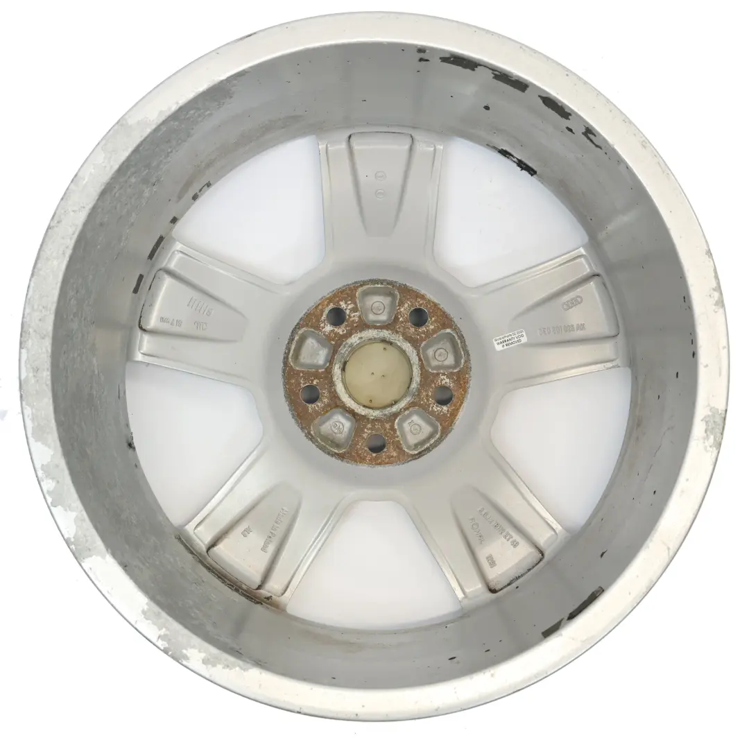Audi A4 B7 Jante en alliage argenté 18" ET:43 8J - SKU 8E0601025AK-1 - Numéro de pièce 8E0601025AK