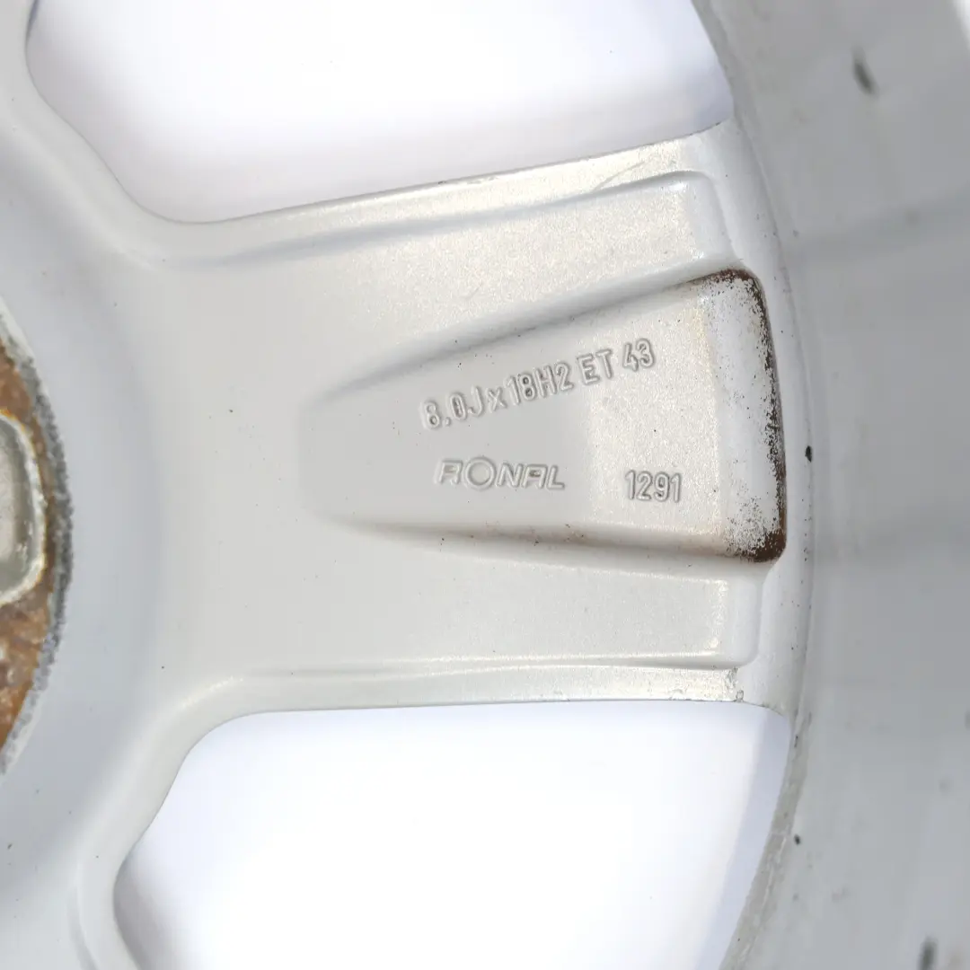 Audi A4 B7 Felga Aluminiowa Srebrna 18" ET:43 8J - SKU 8E0601025AK-1 - Numer Części 8E0601025AK