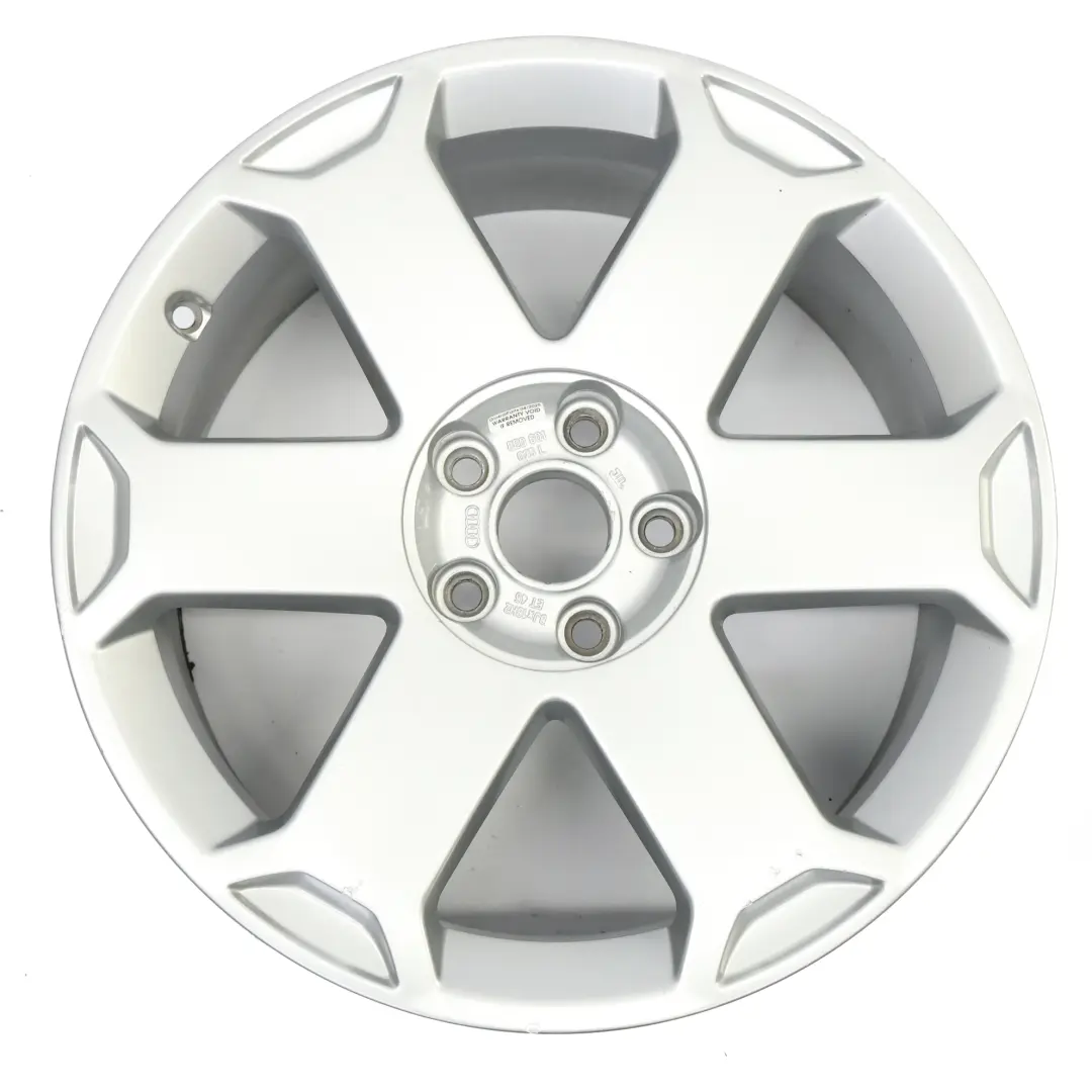 Alloy Wheel Rim 18" ET:45 8J to Audi A4 S4 B6 B7 Silver with Part number 8E0601025L Audi A4 S4 B6 B7 Silver Alloy Wheel Rim 18" ET:45 8J - SKU 8E0601025L-1 - Part number 8E0601025L