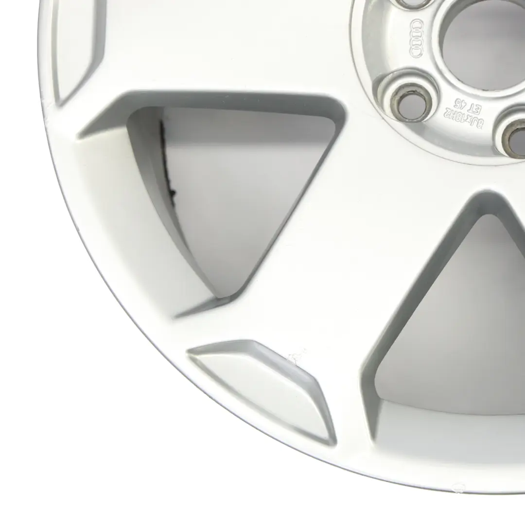 Audi A4 S4 B6 B7 Silver Alloy Wheel Rim 18" ET:45 8J - SKU 8E0601025L-1 - Part number 8E0601025L