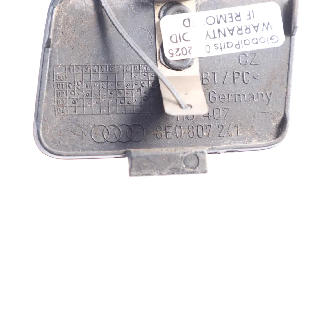 Audi A4 B6 Front Bumper Towing Tow Eye Cover Akoya Silver - Y7H 4G0807241A - SKU 8E0807241-ASI - Part number 8E0807241