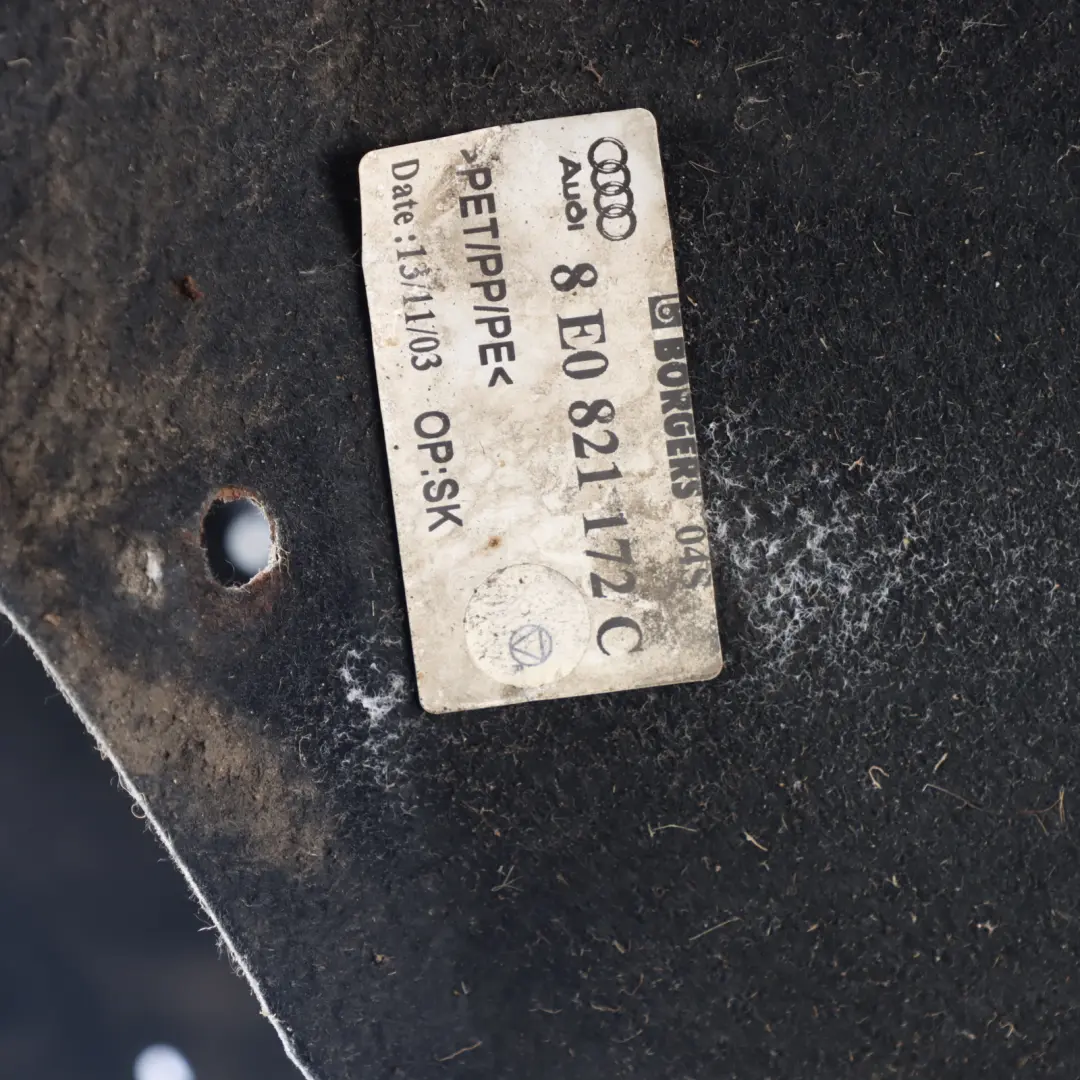 Radkastenverkleidung Vorne Rechts für Audi A4 S4 B6 8E mit Teilenummer 8E0821172C Audi A4 S4 B6 8E Radkastenverkleidung Vorne Rechts - SKU 8E0821172C - Teilenummer 8E0821172C