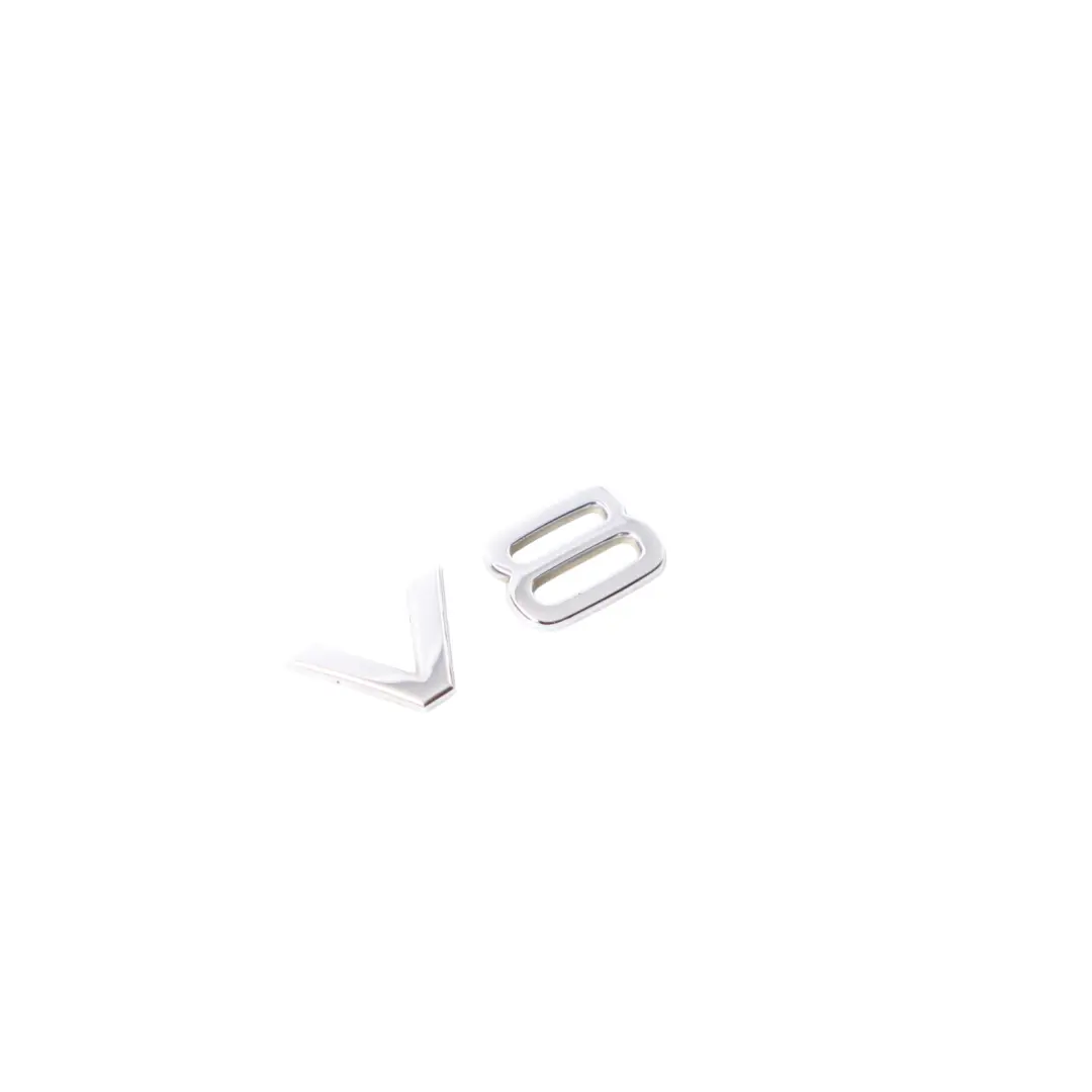  Emblema para guardabaros laterales Audi A4 RS4 B8 A5 S5 8T V8 cromado - SKU 8E0853601B - Número de pieza 8E0853601B