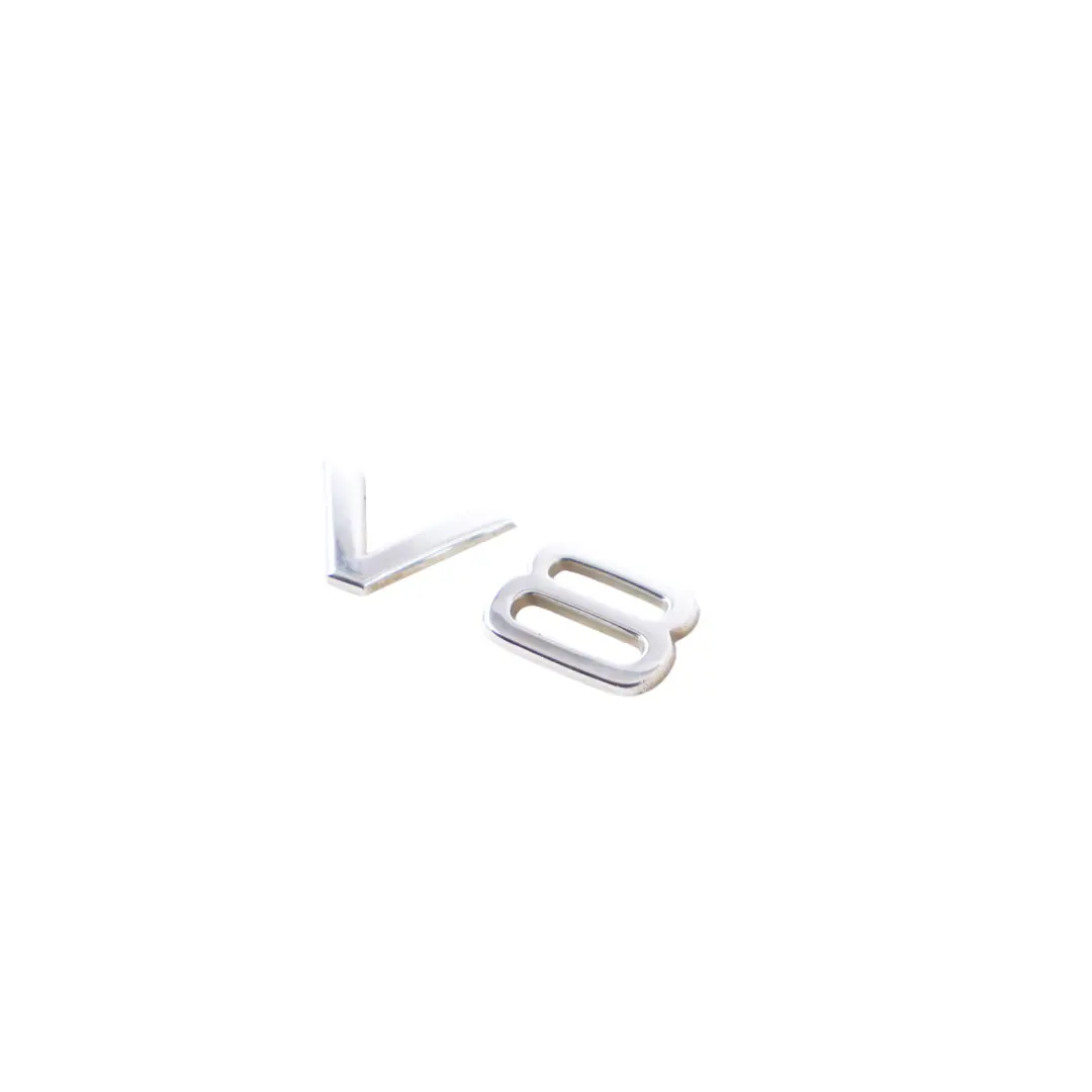 Emblema para guardabaros laterales Audi A4 RS4 B8 A5 S5 8T V8 cromado - SKU 8E0853601B - Número de pieza 8E0853601B