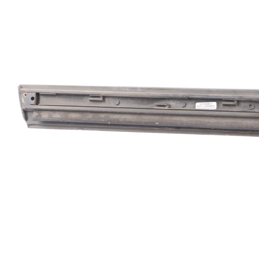 Audi A4 B7 Rear Door Lower Strip Moulding Right O/S Silver Akoya Metallic - Y7H - SKU 8E0853970-ASI - Part number 8E0853970