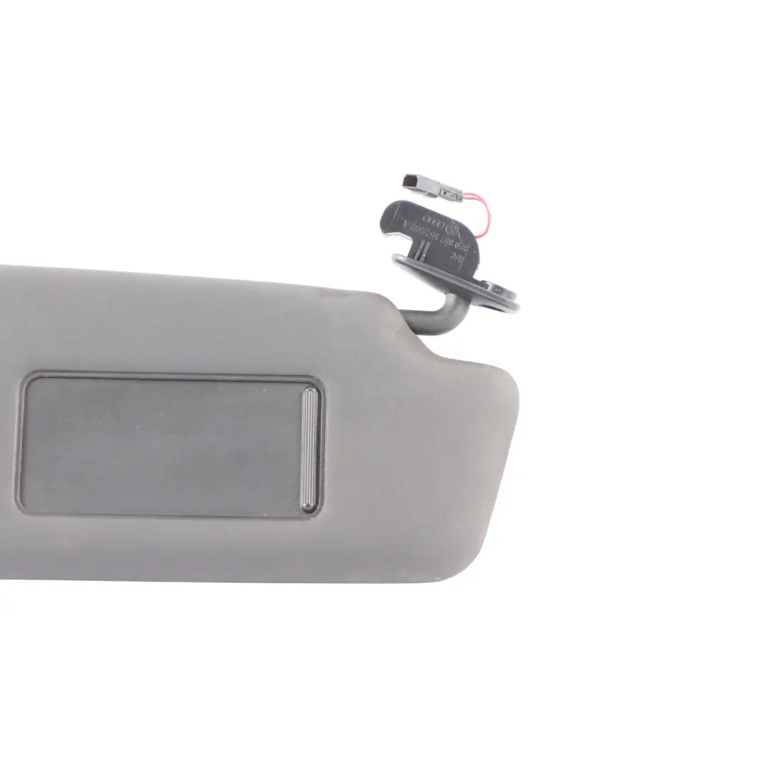 Audi A4 B7 Sun Visor Cover Right O/S Panel Trim Sunvisor Black - SKU 8E0857552A-1 - Part number 8E0857552A