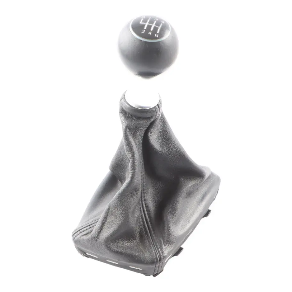 Audi A4 S4 B6 B7 Gear Knob Lever Handle 6-Speed Leather 8E0863278CM