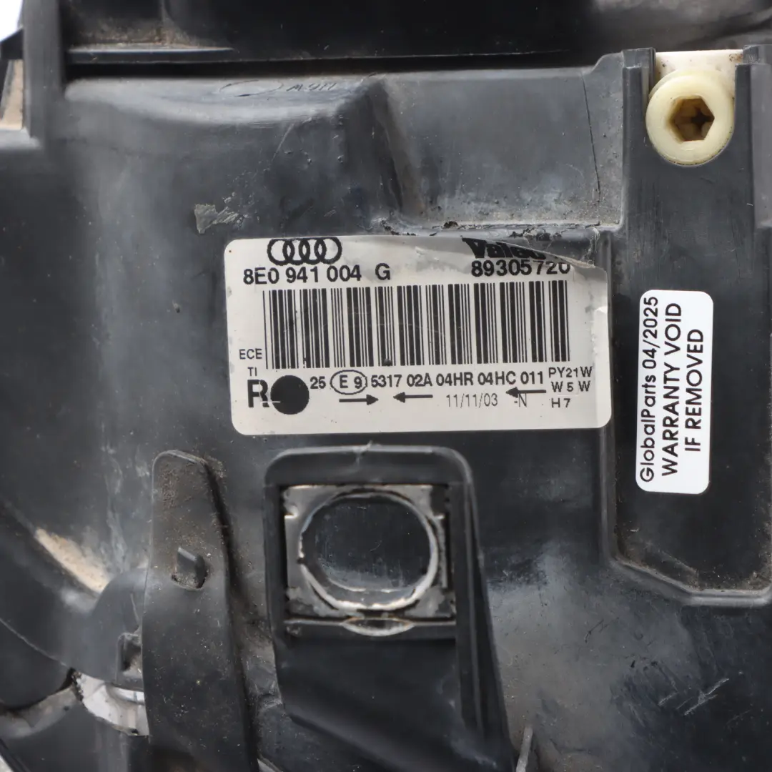 Front Headlight Headlamp Light Lamp Right O/S to Audi A4 B6 with Part number 8E0941004G Audi A4 B6 Front Headlight Headlamp Light Lamp Right O/S - SKU RHD-8E0941030E - Part number 8E0941004G