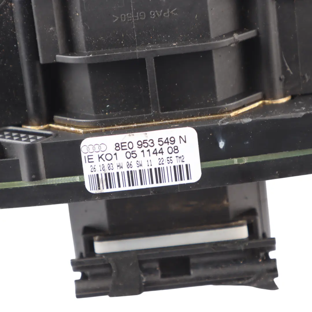 Steering Column Switch Wiper Indicator Stalk to Audi A4 S4 B6 with Part number 8E0953549N Audi A4 S4 B6 Steering Column Switch Wiper Indicator Stalk - SKU 8E0953549N-1 - Part number 8E0953549N