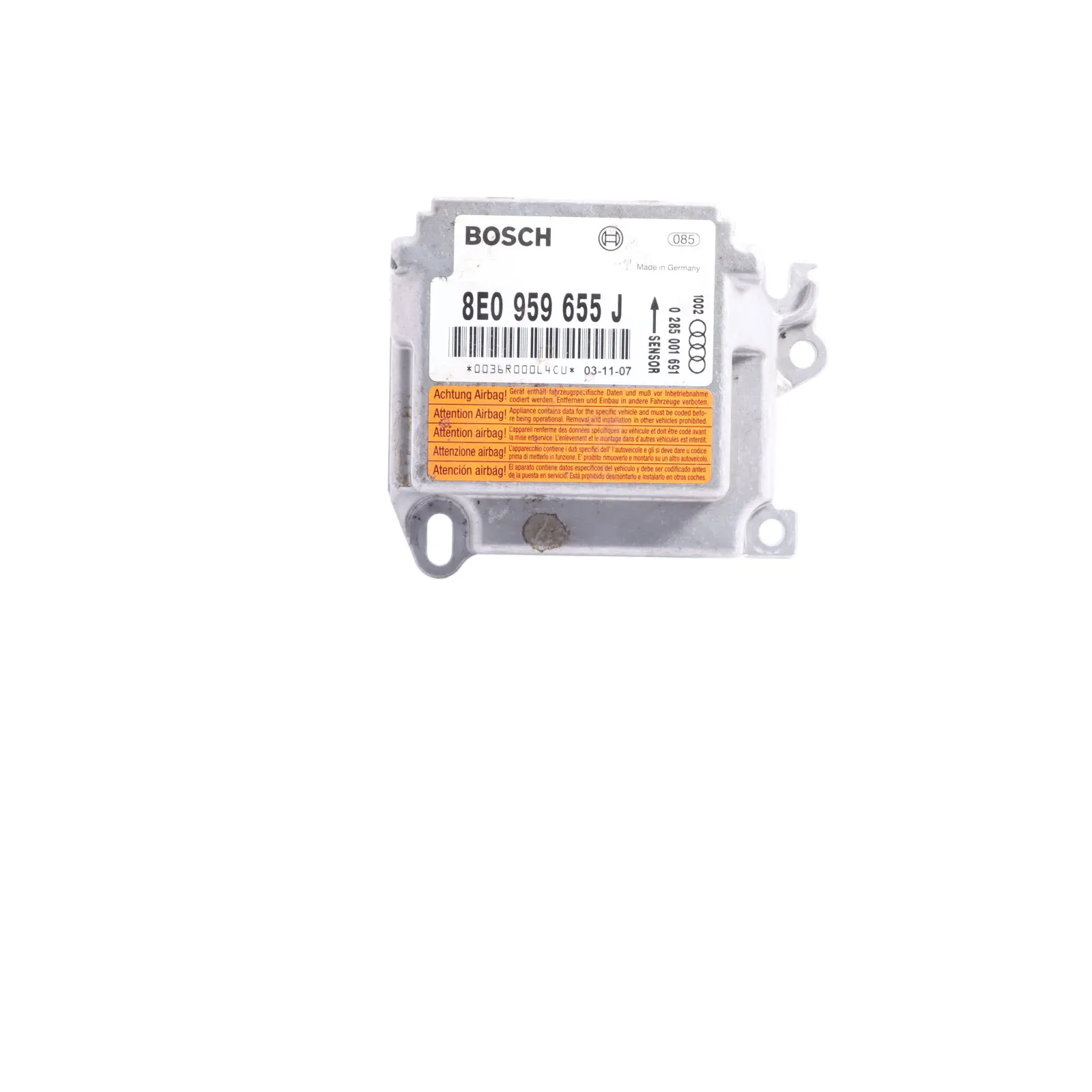 Audi A4 B6 Air Module Crash Impact Sensor Control Unit ECU 8E0959655J