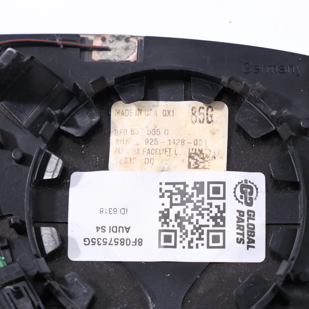 Cristal Retrovisor Audi A4 S4 B8 A5 S5 8T Inserción Izquierda para con número de pieza 8F0857535G Cristal Retrovisor Audi A4 S4 B8 A5 S5 8T Inserción Izquierda - SKU 8F0857535G - Número de pieza 8F0857535G