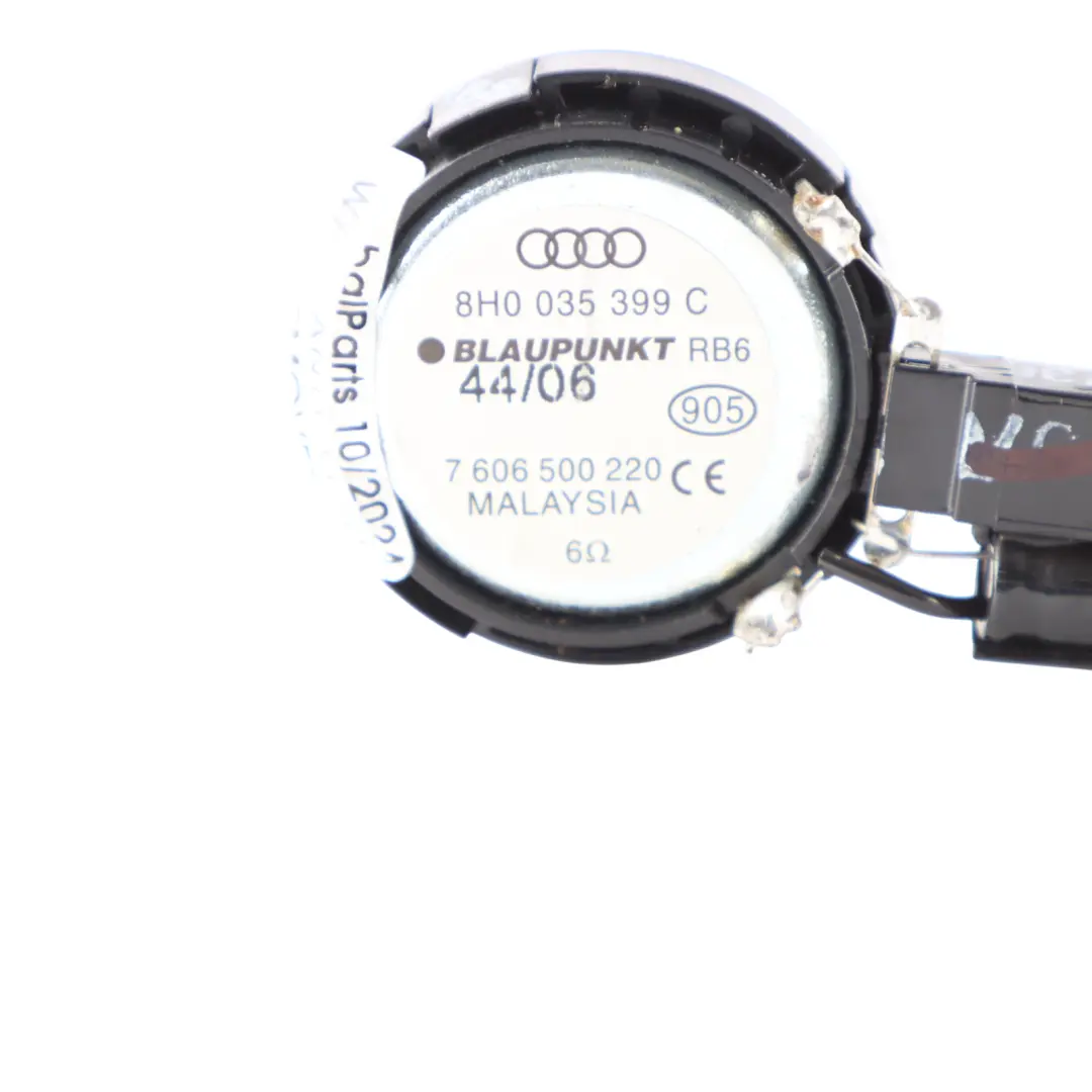 Haut Parleur Gauche Droite Porte Arrière Sans Numéro Série pour Audi A3 8P à propos du numéro de pièce 8H0035399C Audi A3 8P Haut Parleur Gauche Droite Porte Arrière Sans Numéro Série - SKU 8H0035399C - Numéro de pièce 8H0035399C