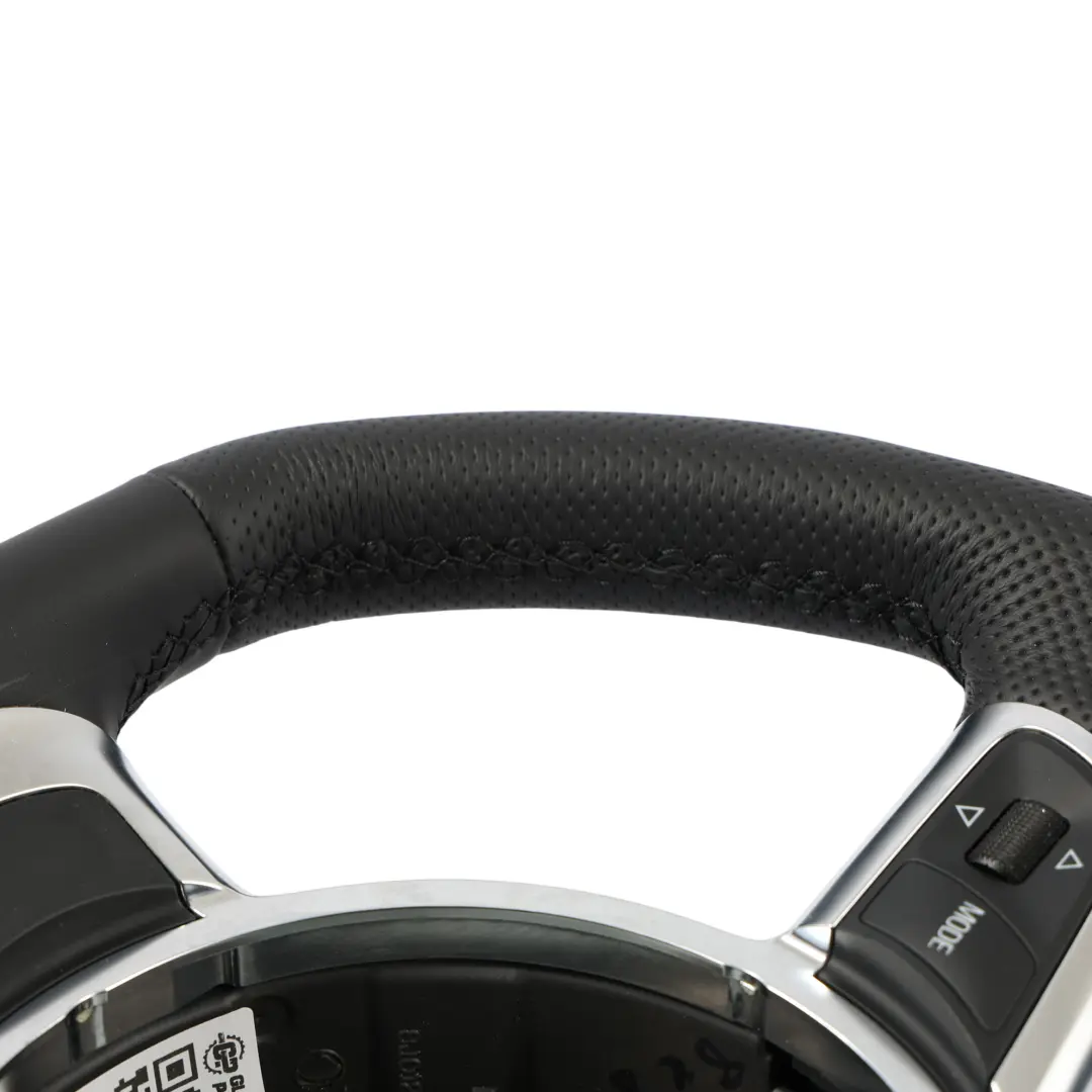 Leather Steering Wheel Paddle Shift Flat Bottom Audi TT 8J NEW Black - SKU 8J0419091C-1 - Part number 8J0419091C