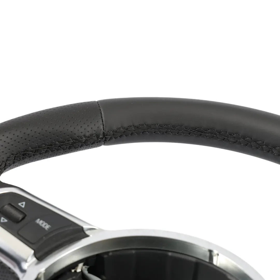 Volante Audi A3 8P TT 8J S-Line NUOVO In Pelle Nera Fondo Piatto - SKU 8J0419091H-1 - Numero di parte 8J0419091H