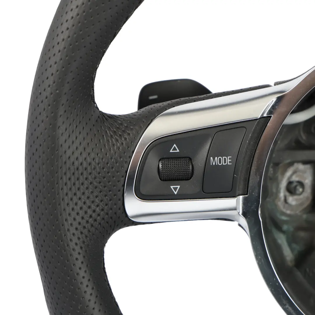 Volante Audi A3 8P TT 8J S-Line NUOVO In Pelle Nera Fondo Piatto - SKU 8J0419091H-1 - Numero di parte 8J0419091H
