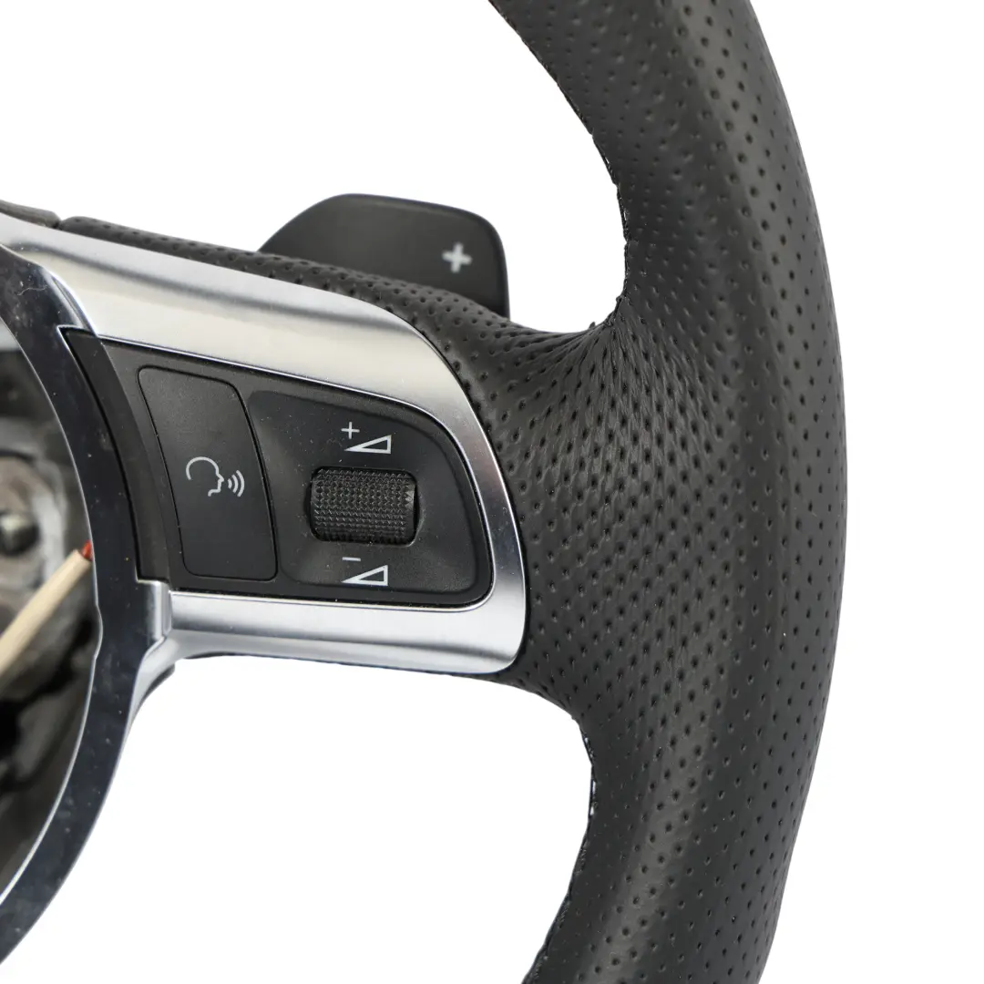 Volante Audi A3 8P TT 8J S-Line NUOVO In Pelle Nera Fondo Piatto - SKU 8J0419091H-1 - Numero di parte 8J0419091H