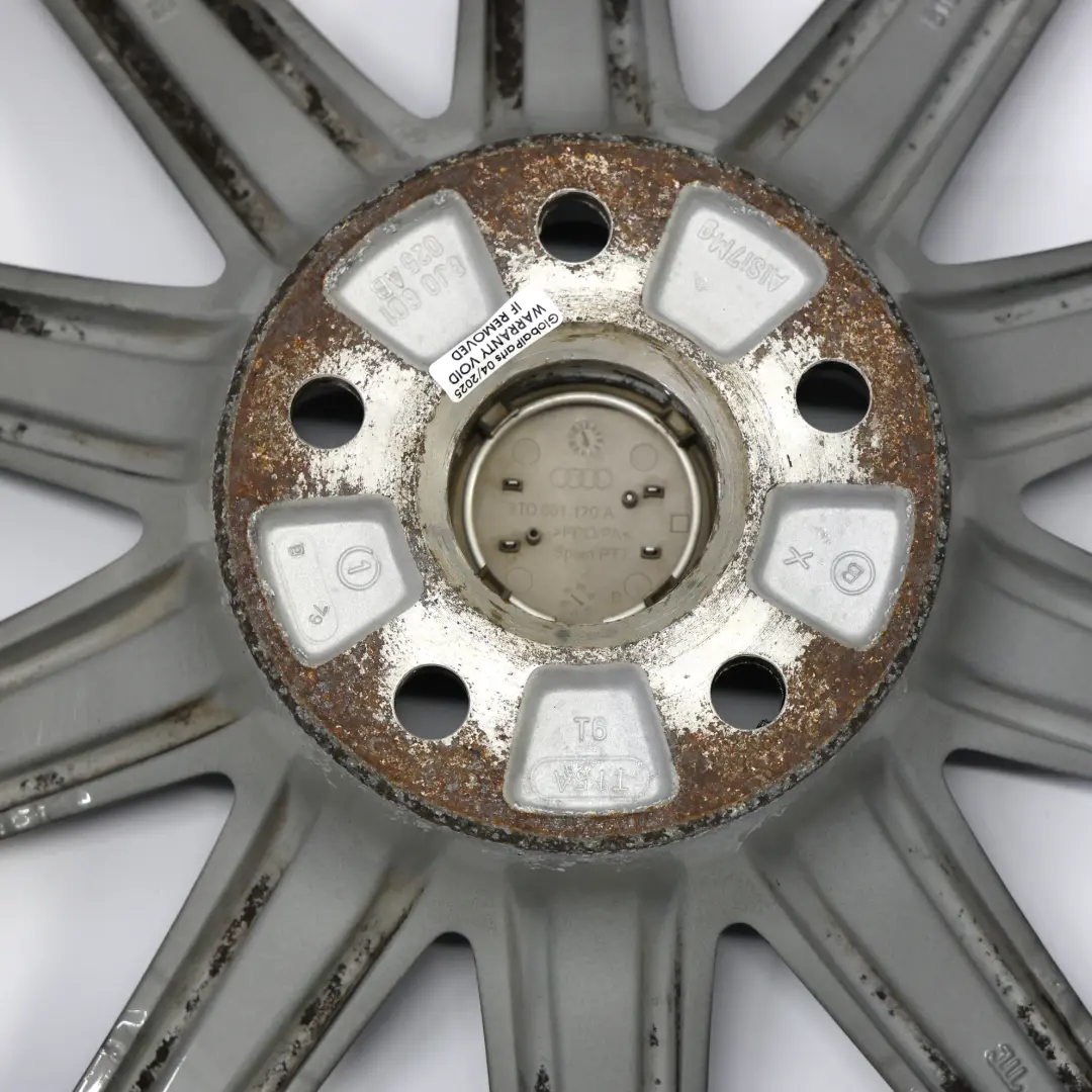 Mk2 8J Grey Alloy Wheel Rim 18" ET:52 9J 10-Spoke to Audi TT with Part number 8J0601025AB Audi TT Mk2 8J Grey Alloy Wheel Rim 18" ET:52 9J 10-Spoke - SKU 8J0601025AB-1 - Part number 8J0601025AB