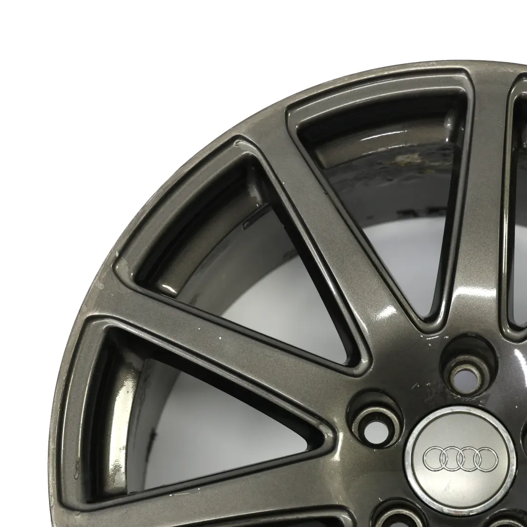 Audi TT Mk2 8J Szara Felga Aluminiowa 18" ET:52 9J 10-Ramienna - SKU 8J0601025AB-1 - Numer Części 8J0601025AB