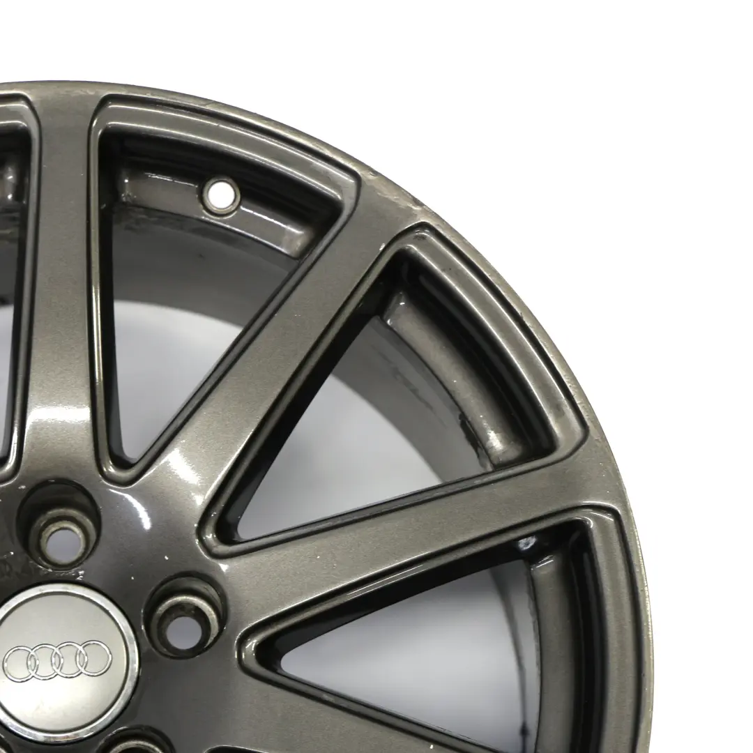 Audi TT Mk2 8J Szara Felga Aluminiowa 18" ET:52 9J 10-Ramienna - SKU 8J0601025AB-1 - Numer Części 8J0601025AB