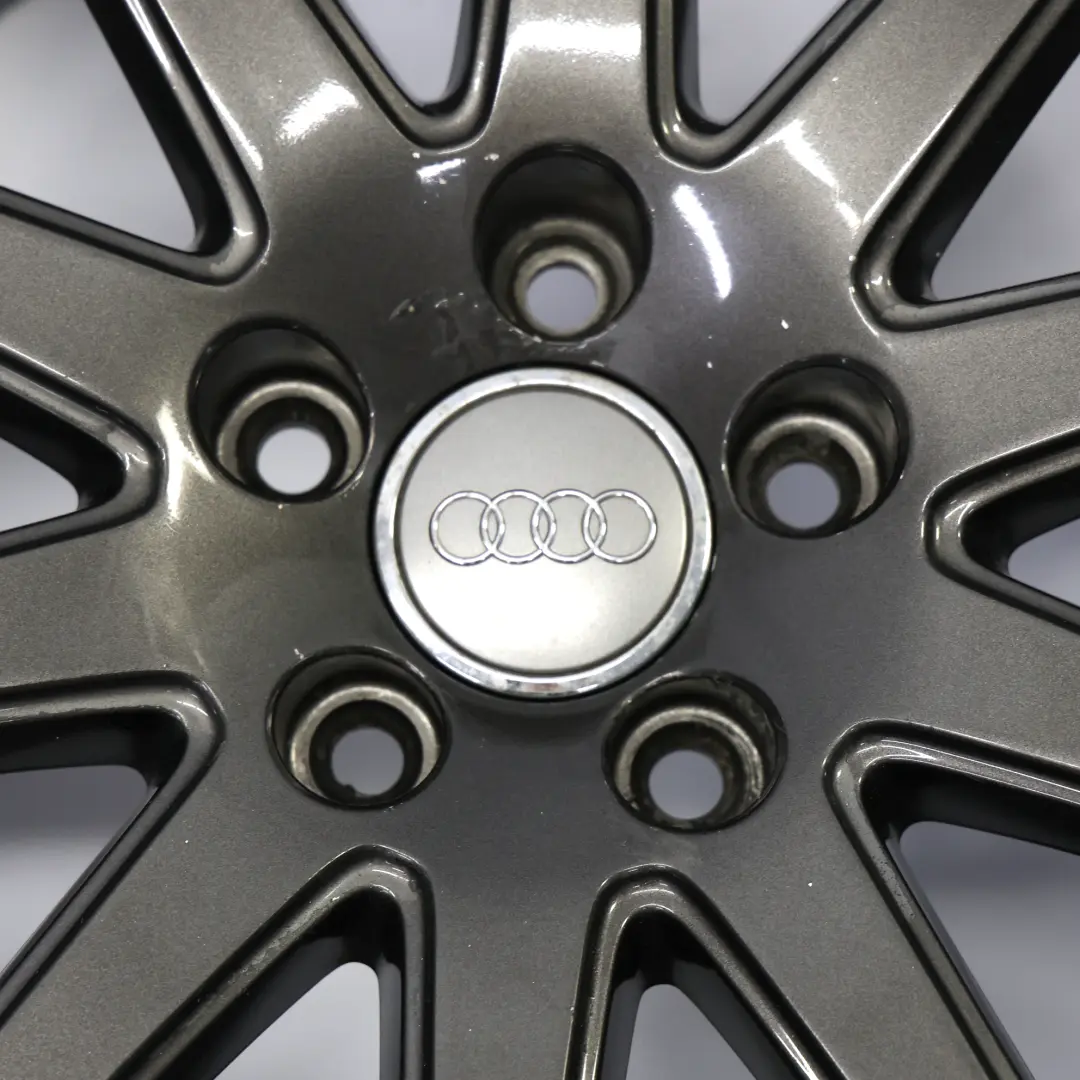 Audi TT Mk2 8J Jante Alliage Grise 18" ET:52 9J 10 Branches - SKU 8J0601025AB-1 - Numéro de pièce 8J0601025AB