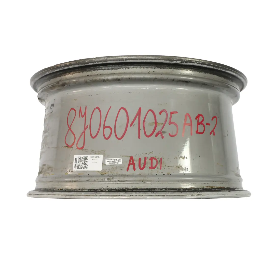 Audi TT Mk2 8J Cerchio Lega Grigio 18" ET:52 9J 10 Razze - SKU 8J0601025AB-2 - Numero di parte 8J0601025AB