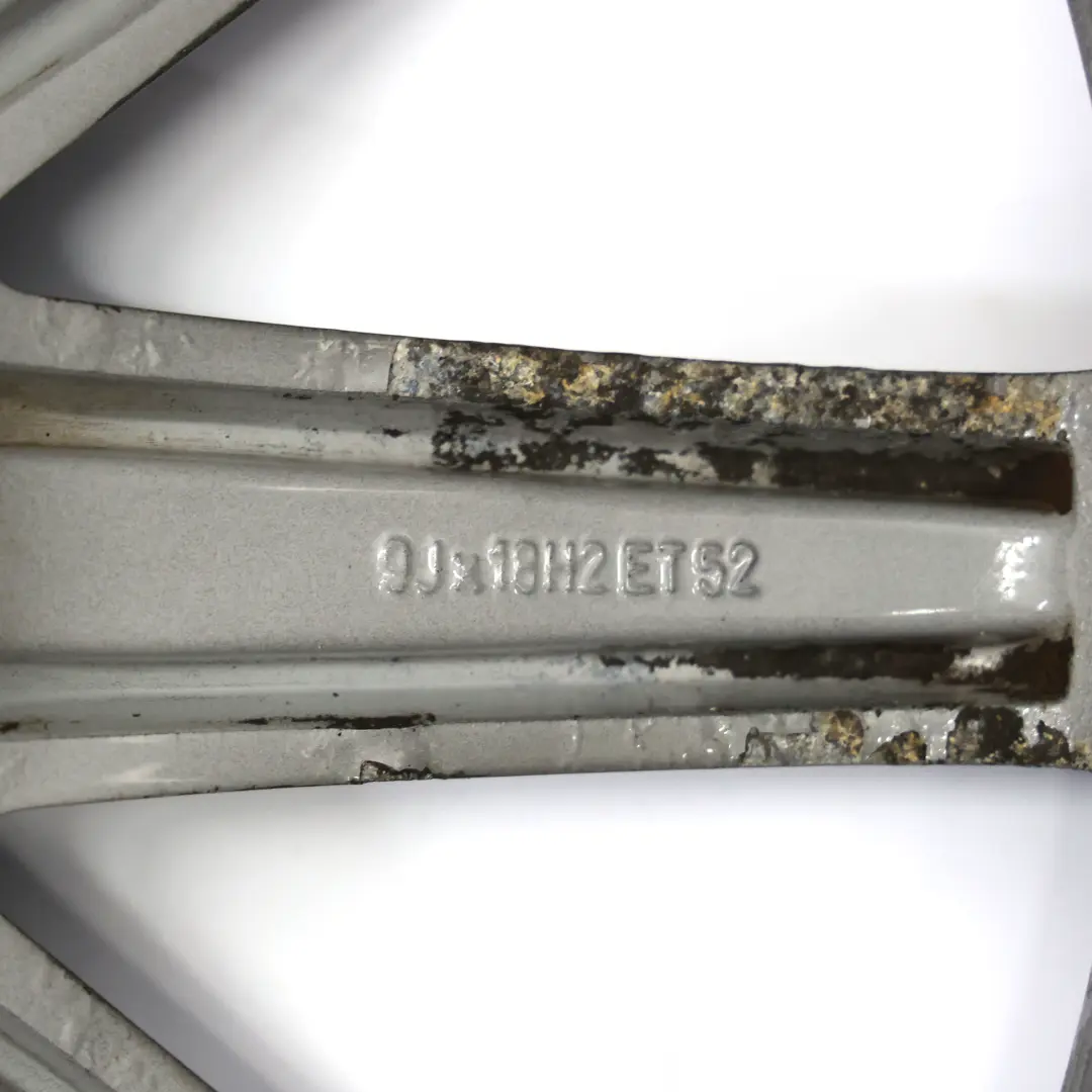 Audi TT Mk2 8J Szara Felga Aluminiowa 18" ET:52 9J 10-Ramienna - SKU 8J0601025AB-2 - Numer Części 8J0601025AB