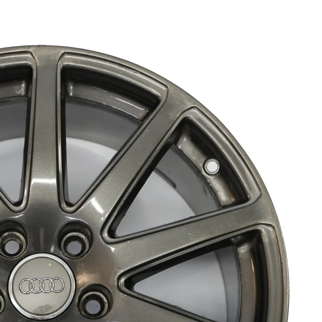 Audi TT Mk2 8J Jante Alliage Grise 18" ET:52 9J 10 Branches - SKU 8J0601025AB-2 - Numéro de pièce 8J0601025AB