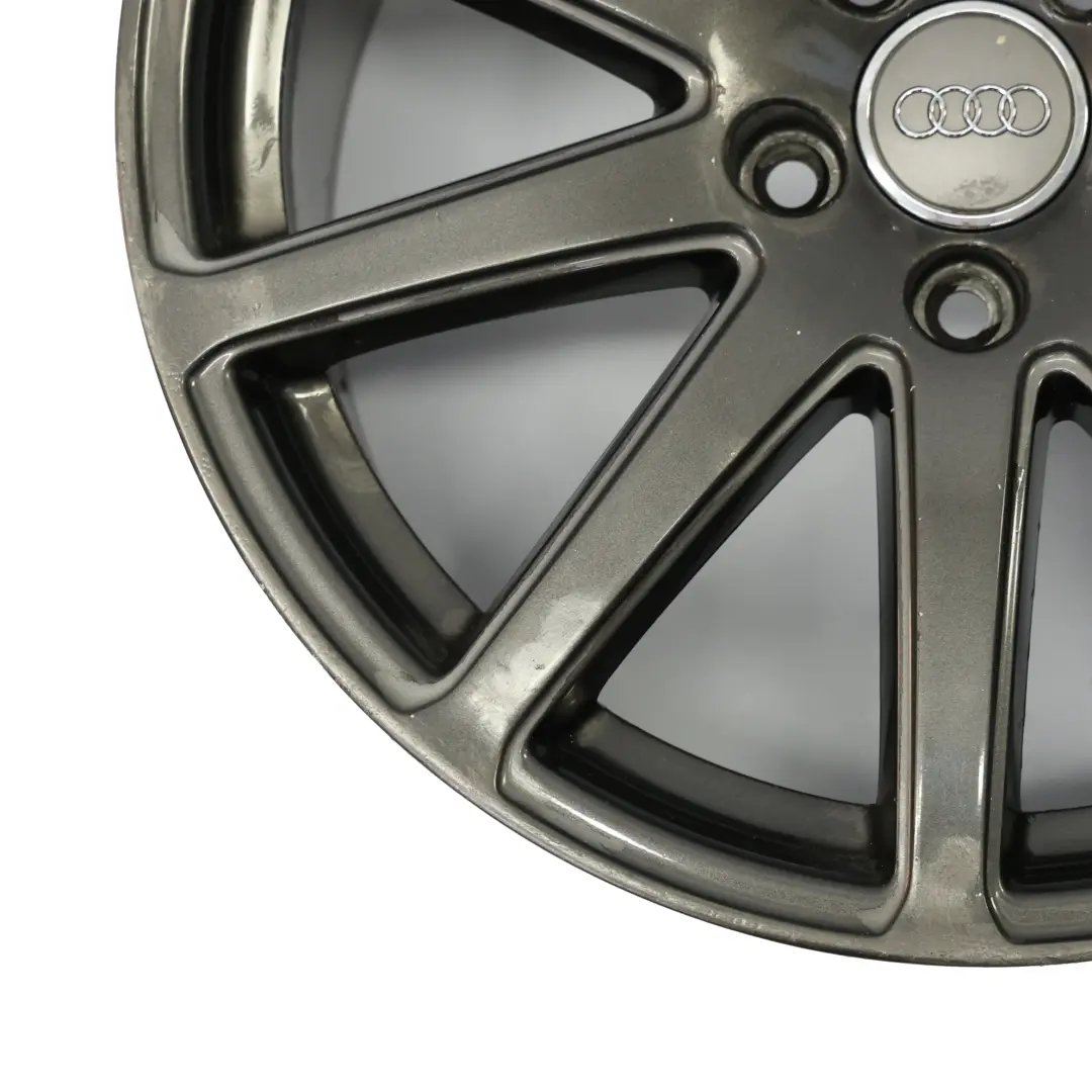 Audi TT Mk2 8J Jante Alliage Grise 18" ET:52 9J 10 Branches - SKU 8J0601025AB-2 - Numéro de pièce 8J0601025AB