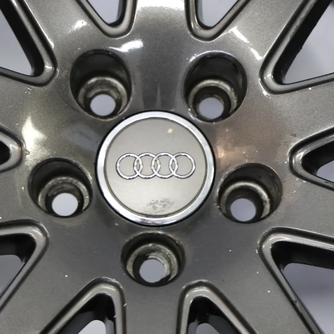 Audi TT Mk2 8J Szara Felga Aluminiowa 18" ET:52 9J 10-Ramienna - SKU 8J0601025AB-2 - Numer Części 8J0601025AB