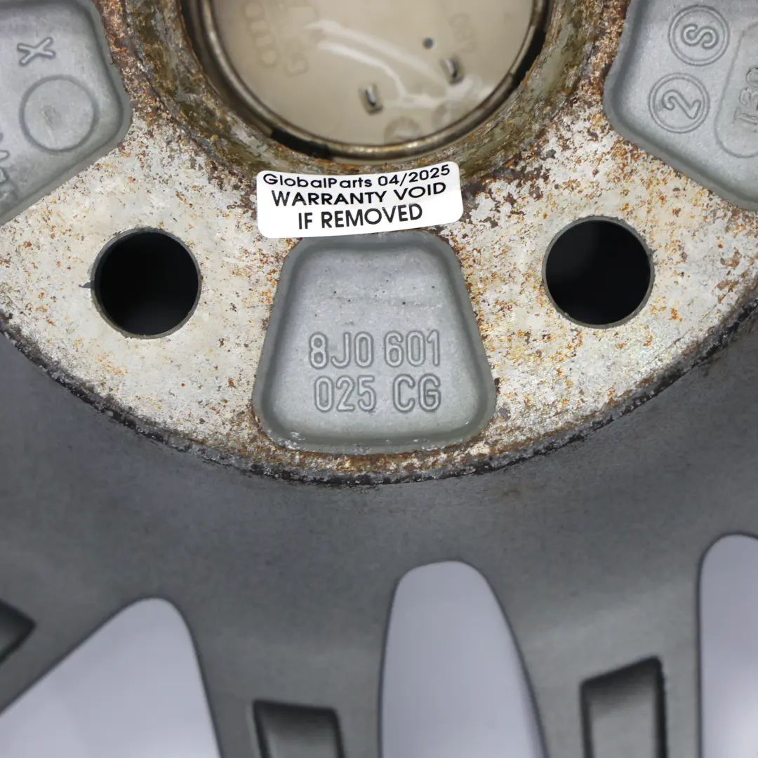 Audi TTS 8J Wheel Rim Alloy Grey 19" ET:52 9J - SKU 8J0601025CG-2 - Part number 8J0601025CG