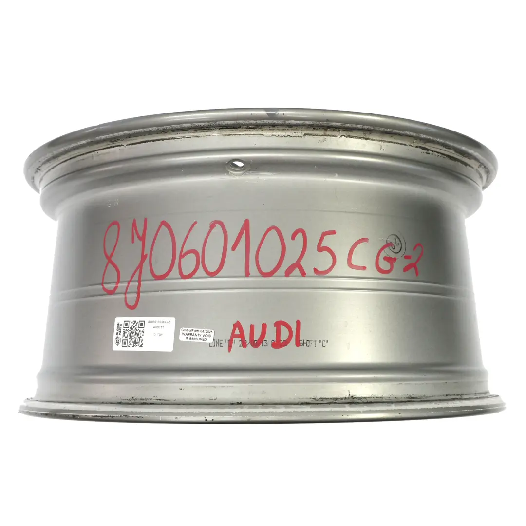 Audi TTS 8J Wheel Rim Alloy Grey 19" ET:52 9J - SKU 8J0601025CG-2 - Part number 8J0601025CG