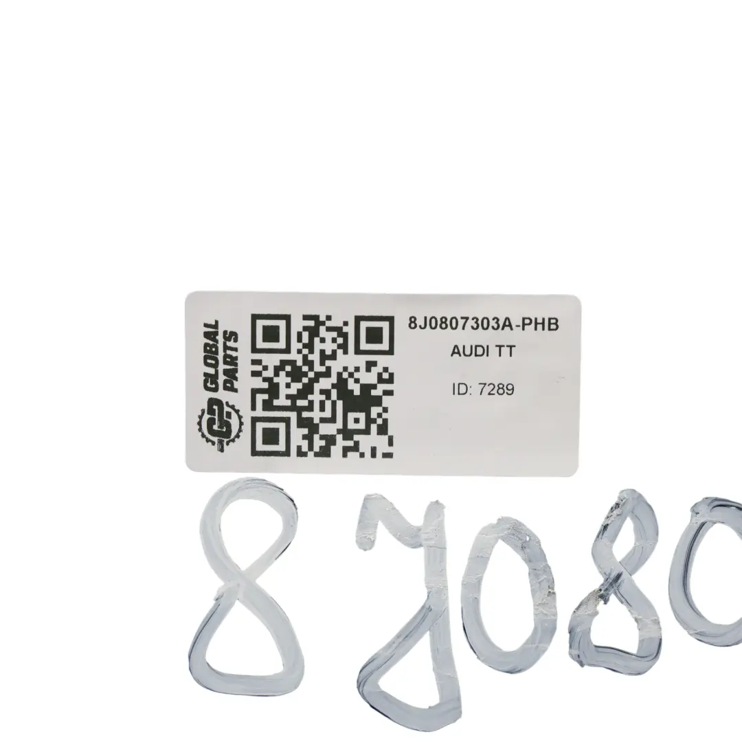 Bumper Audi TT 8J Rear Trim Panel Covering Phantom Black - Z9Y to Rear with Part number 8J0807303A Rear Bumper Audi TT 8J Rear Trim Panel Covering Phantom Black - Z9Y - SKU 8J0807303A-PHB - Part number 8J0807303A