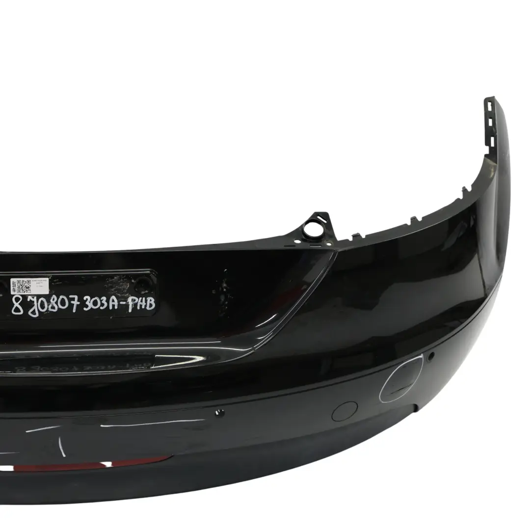 Bumper Audi TT 8J Rear Trim Panel Covering Phantom Black - Z9Y to Rear with Part number 8J0807303A Rear Bumper Audi TT 8J Rear Trim Panel Covering Phantom Black - Z9Y - SKU 8J0807303A-PHB - Part number 8J0807303A